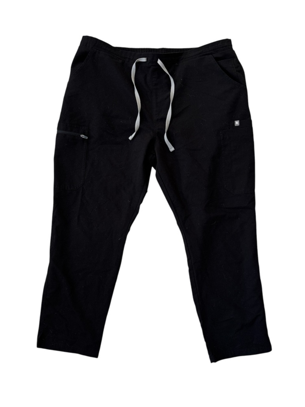 FIGS YOLA High Waisted Skinny Scrub Pants Black/Grey XLP - Picture 2 of 11